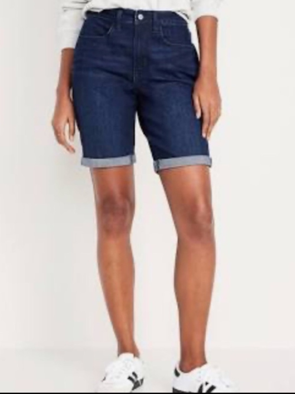 Old Navy High Waisted Wow Dark Blue Denim Shorts